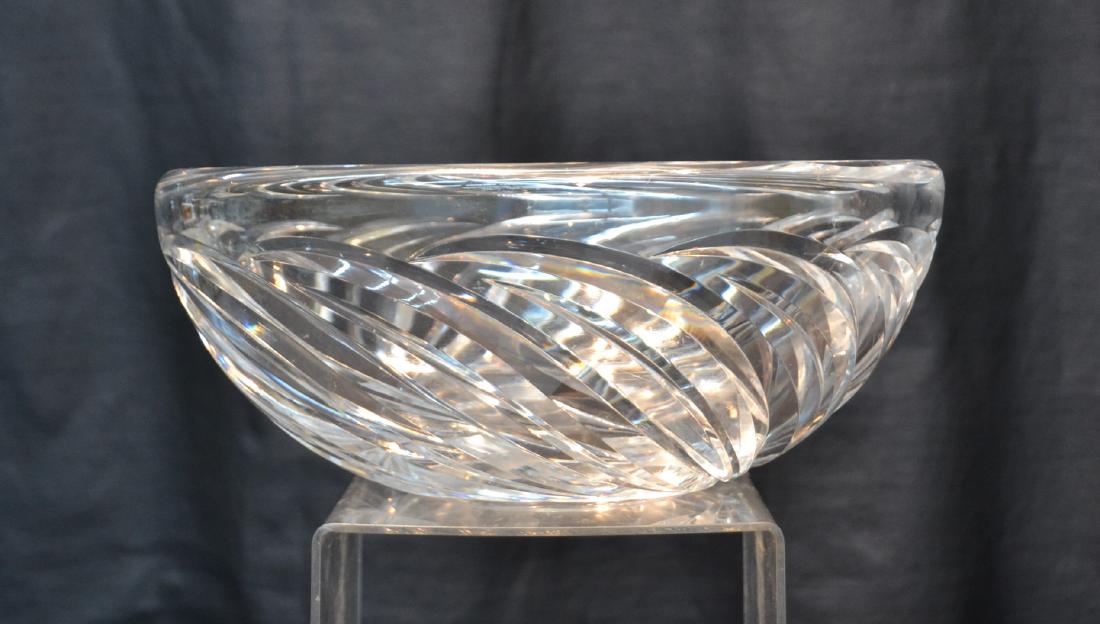 VAL St. LAMBERT CRYSTAL CENTERPIECE BOWL: 11 1/2" x 4 1/2"