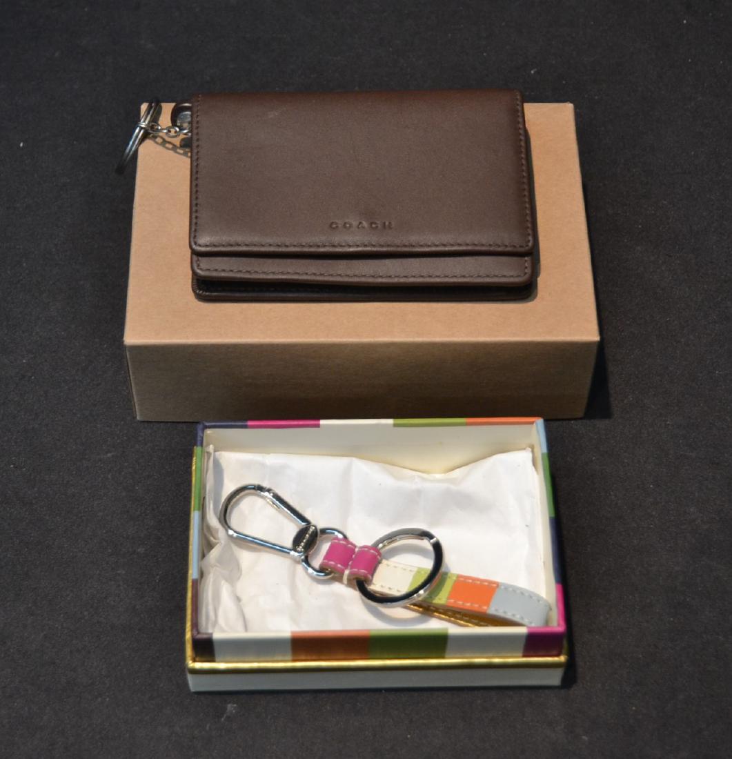 COACH KEY RING & WALLET - 5" x 3 1/2": COACH KEY RING & WALLET - 5" x 3 1/2"