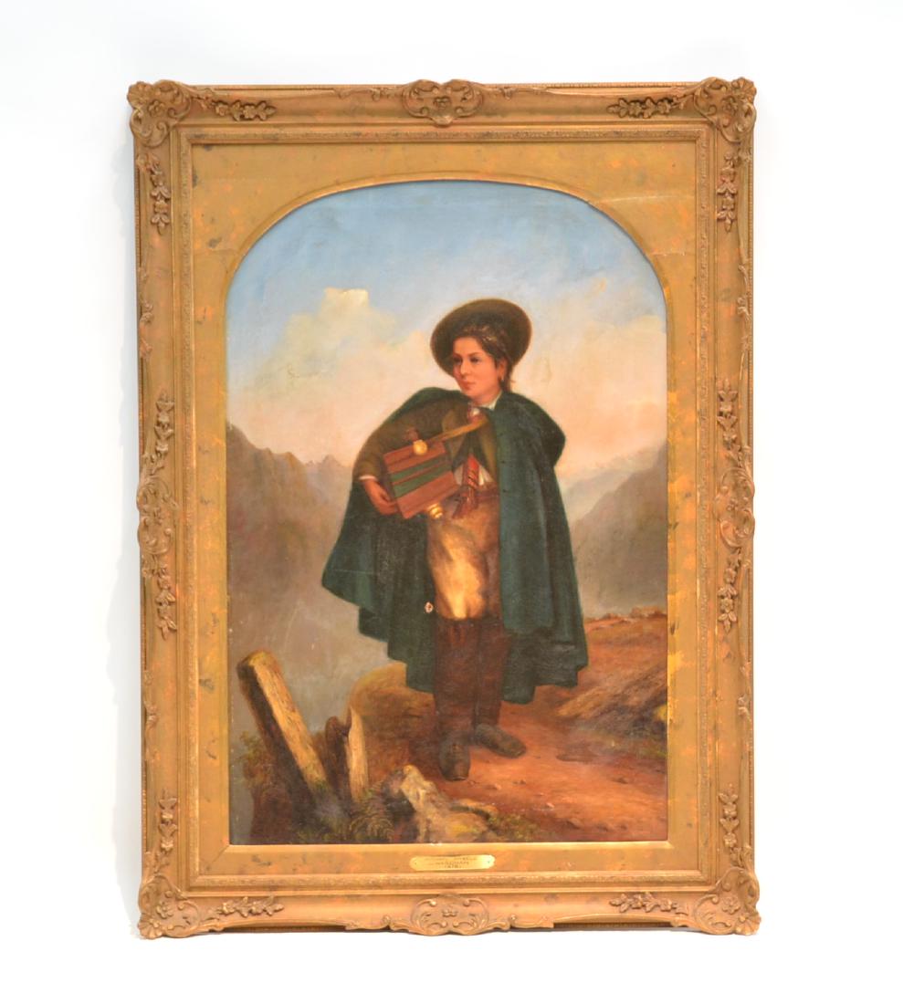 MICHAEL ANGELO WAGEMAN , OIL ON CANVAS: PORTRAIT OF WOMAN - 23 1/2" x 36 1/2" ; 32" x 43" OVERALL