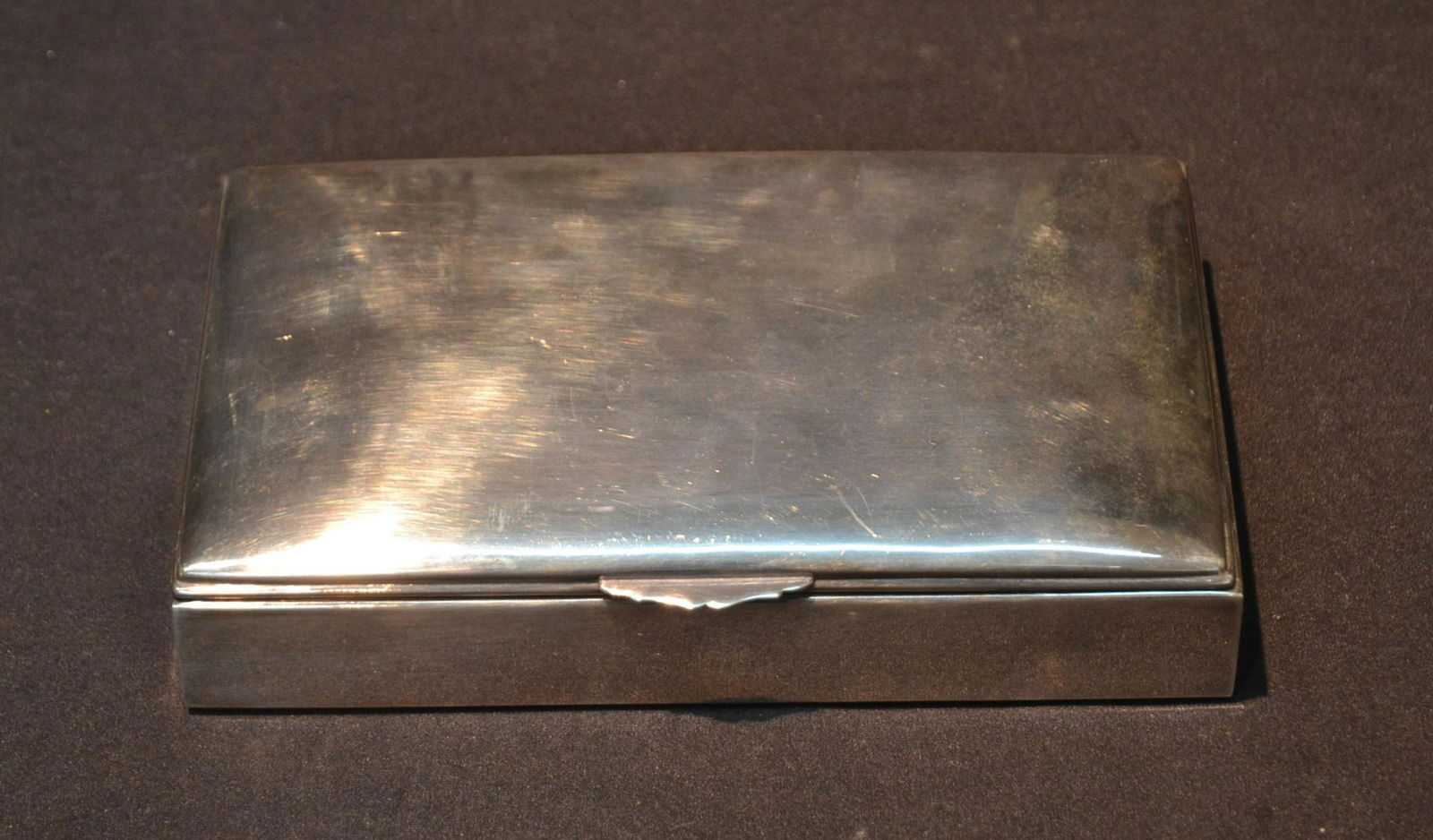 LARGE CAMUSSO PERU STERLING SILVER BOX: 8" x 5" x 1 1/2"