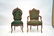 VICTORIAN CARVED ARM CHAIR & SIDE CHAIR - 2