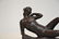 BRONZE RECLINING WOMAN , INITIALED - 4