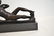 BRONZE RECLINING WOMAN , INITIALED - 5