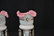 (Pr) LARGE CASED GLASS LUSTRES WITH RUFFLED - 5