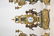 (3)pc IMPERIAL FIGURAL BRONZE & MARBLE CLOCK SET - 3
