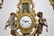 (3)pc IMPERIAL FIGURAL BRONZE & MARBLE CLOCK SET - 4
