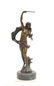AFTER AUGUSTE MOREAU BRONZE SEMI NUDE MALE