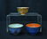 (3) WEDGWOOD FAIRYLAND LUSTRE 2-TONE BOWLS
