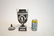 WEDGWOOD BLACK & WHITE TWIN HANDLE COVERED URN - 8