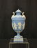 WEDGWOOD BLUE & WHITE TWIN HANDLE LIDDED URN