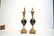 (Pr) GILDED METAL & COBALT PORCELAIN EWERS - 6