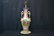 OLD PARIS PORCELAIN TWIN HANDLE VASE LAMP - 12
