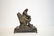 WHITE METAL SCULPTURE OF SEATED BEN FRANKLIN - 2
