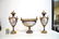 (3)pc COBALT SEVRES PORCELAIN CONSOLE SET - 13