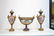 (3)pc COBALT SEVRES PORCELAIN CONSOLE SET - 3