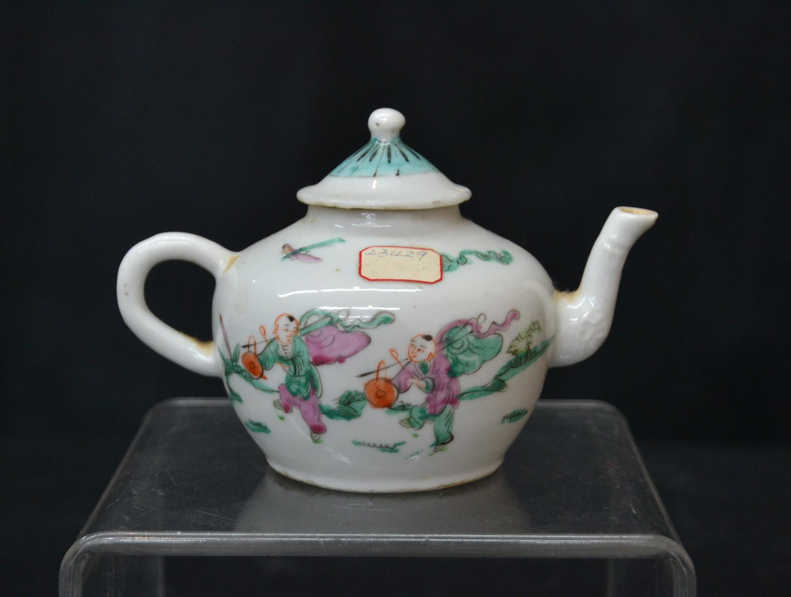 MINIATURE CHINESE TEA POT - 5" x 3" x 4": MINIATURE CHINESE TEA POT - 5" x 3" x 4"