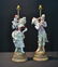 (Pr) LARGE CONTINENTAL PAINTED BISQUE FIGURES