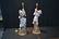 (Pr) LARGE CONTINENTAL PAINTED BISQUE FIGURES - 7