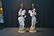 (Pr) LARGE CONTINENTAL PAINTED BISQUE FIGURES - 8