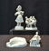 (4) BISQUE PORCELAIN FIGURES OF