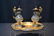 GILT METAL & CHAMPLEVE CONDIMENT SET - 11