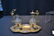 GILT METAL & CHAMPLEVE CONDIMENT SET - 5