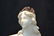 WHITE ALABASTER BUST OF WOMAN SURROUNDED - 2