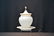 OPALINE PUNCH BOWL WITH UNDERPLATE - 6