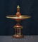 BOHEMIAN MOSER ? CRANBERRY & GOLD GLASS TAZZA