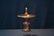 BOHEMIAN MOSER ? CRANBERRY & GOLD GLASS TAZZA - 2
