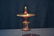 BOHEMIAN MOSER ? CRANBERRY & GOLD GLASS TAZZA - 3