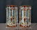 (Pr) 19thC BOHEMIAN LUSTRES WITH GOLD DECORATIONS