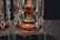 (Pr) 19thC BOHEMIAN LUSTRES WITH GOLD DECORATIONS - 8