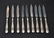 (9) STERLING SILVER HANDLE FRUIT KNIVES