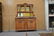FRENCH OAK MARBLE TOP HUTCH - 2