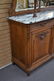 FRENCH OAK MARBLE TOP HUTCH - 4