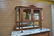 FRENCH OAK MARBLE TOP HUTCH - 6