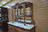 FRENCH OAK MARBLE TOP HUTCH - 8
