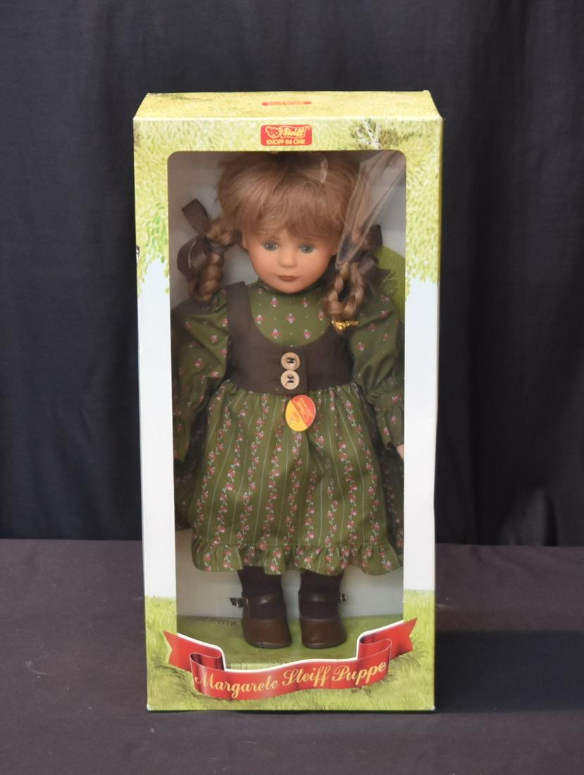 STEIFF GABI DOLL, NEW IN BOX - 17" TALL: STEIFF GABI DOLL, NEW IN BOX - 17" TALL