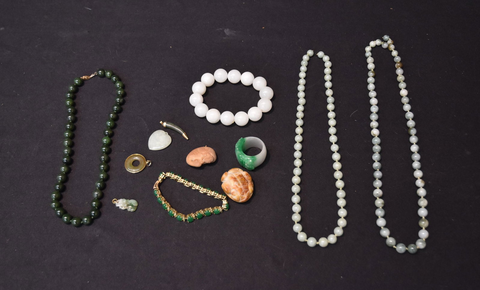 CHINESE BRONZE BOWLS , JADEITE JEWELRY &: CHINESE COINS