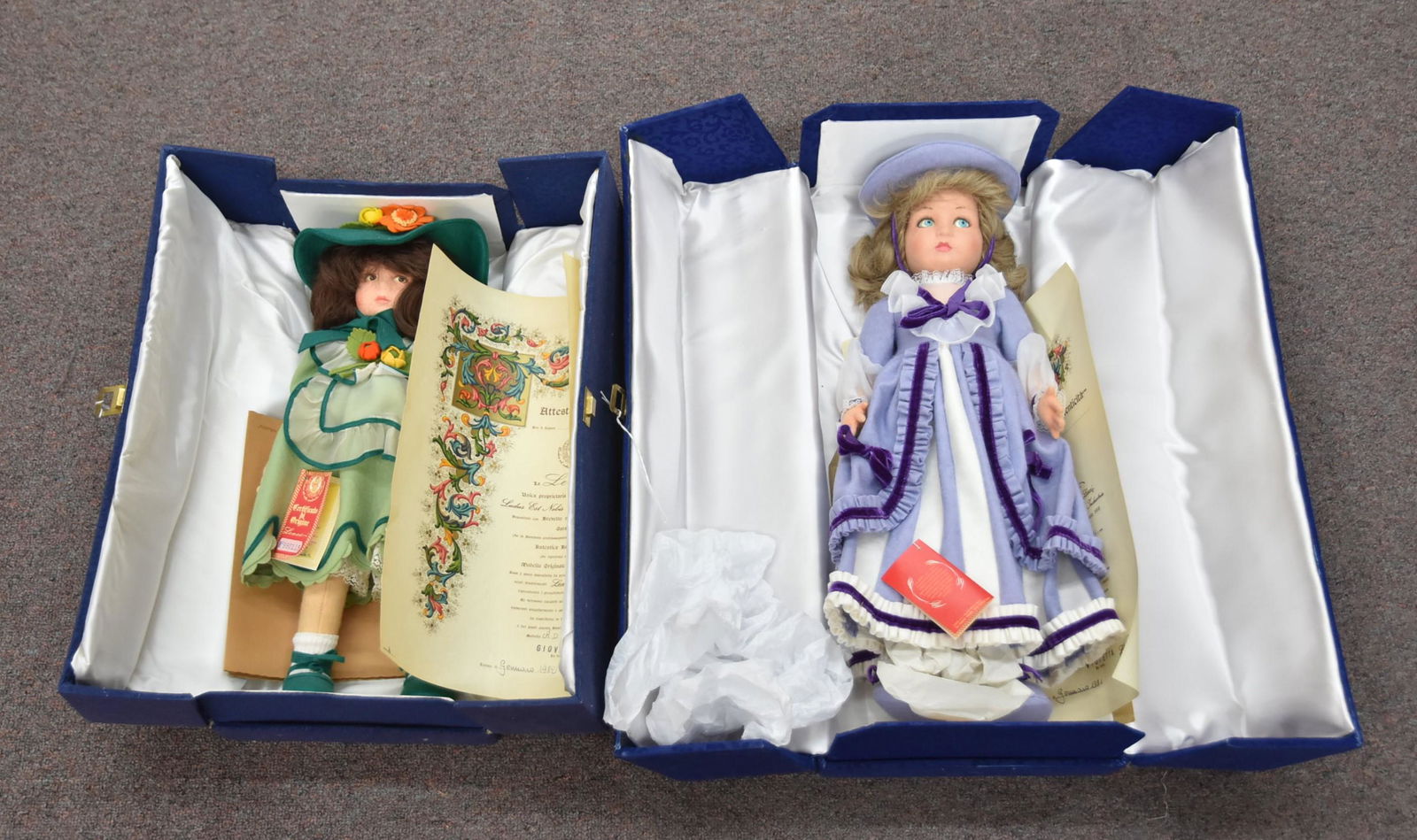 LENCI VIOLETTA DOLL & LENCI GIOVANNA DOLL - 20": LENCI VIOLETTA DOLL & LENCI GIOVANNA DOLL - 20"