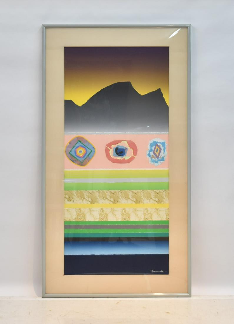 ARTHUR SECUNDA (AMERICAN, b. 1927) LAYERED COLLAGE: SIGNED A. SECUNDA , LOWER RIGHT , 1982