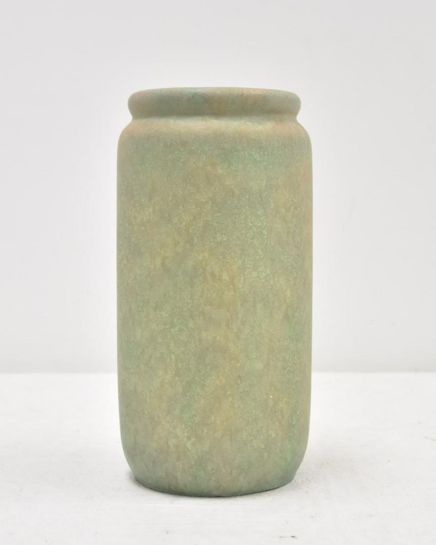EARLY ROSEVILLE CARNELIAN VASE: EARLY ROSEVILLE POTTERY CARNELIAN , UNSIGNED - 5 1/2" x 10 1/2"