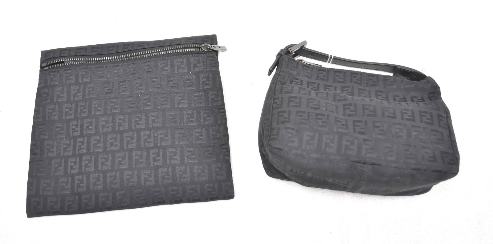 (2) FENDI HAND BAGS ; NEW WITHOUT TAGS: 8" x 6" ; 9" x 8 1/4"