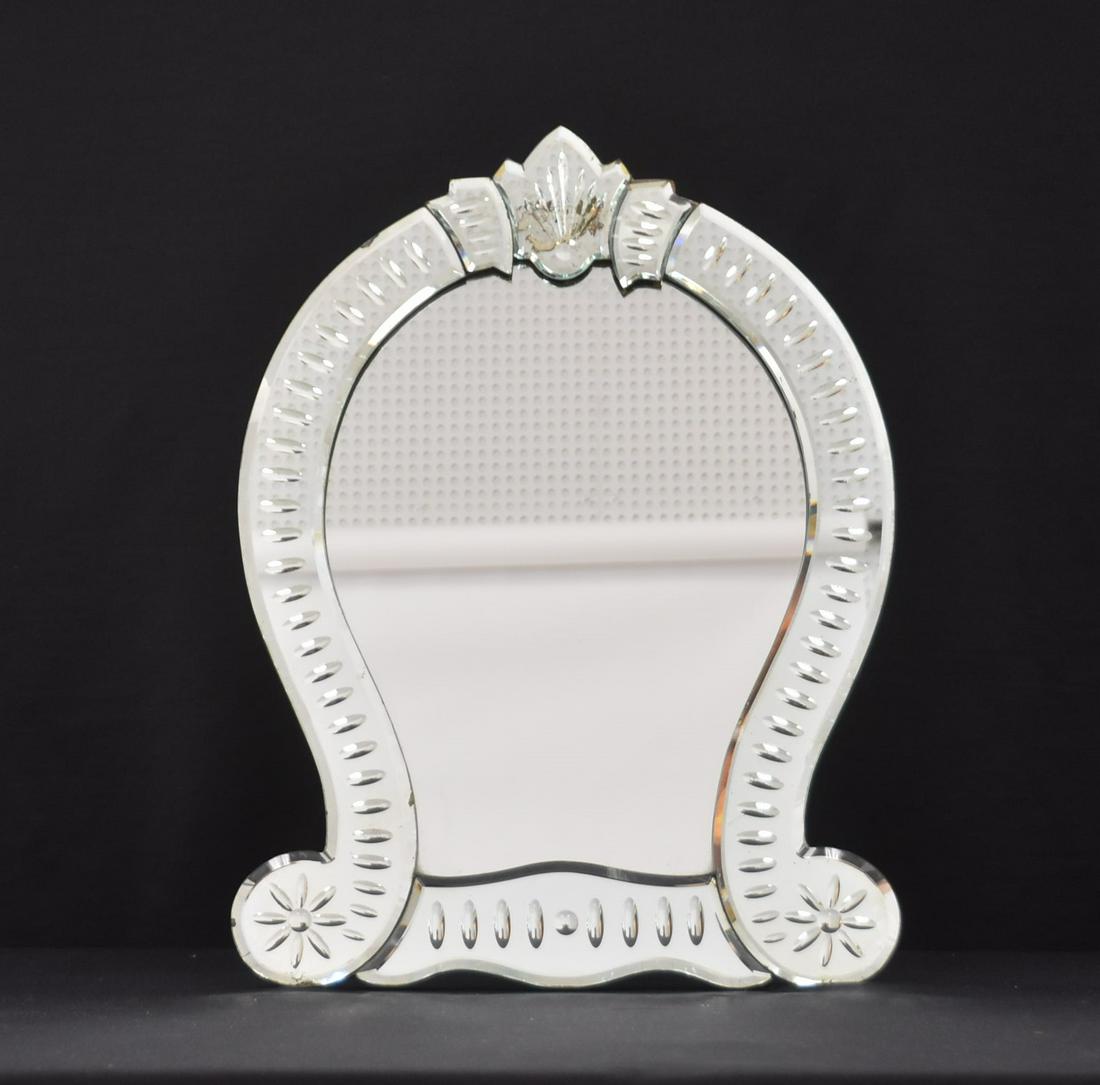 VENETIAN EASEL VANITY MIRROR: VENETIAN VANITY MIRROR WITH EASEL BACK - 15 1/2" x 22"