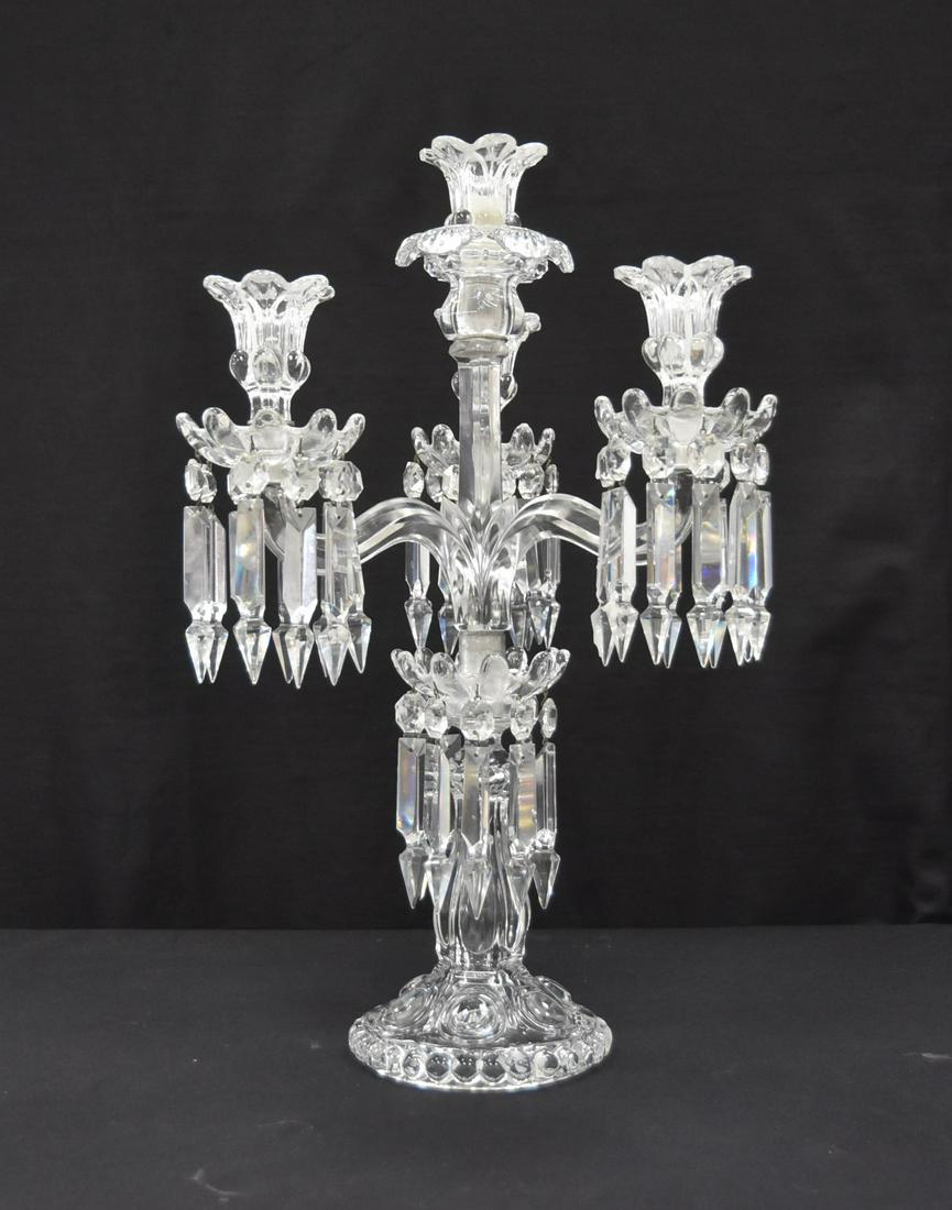 4-ARM BACCARAT CRYSTAL CANDELABRA (1 of 12)