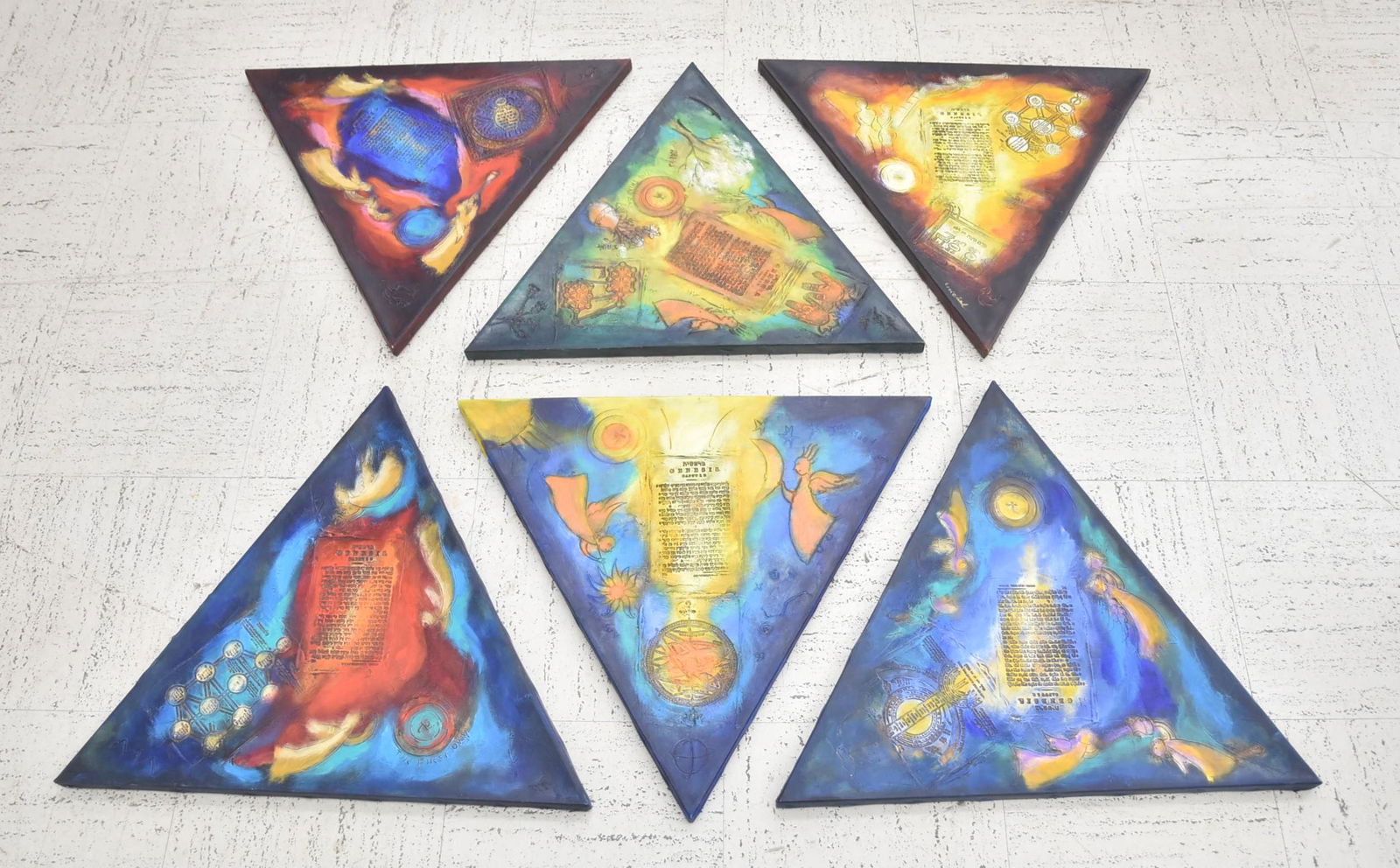 (6) OIL ON CANVAS BOOK OF GENESIS PAINTINGS (1 of 13)