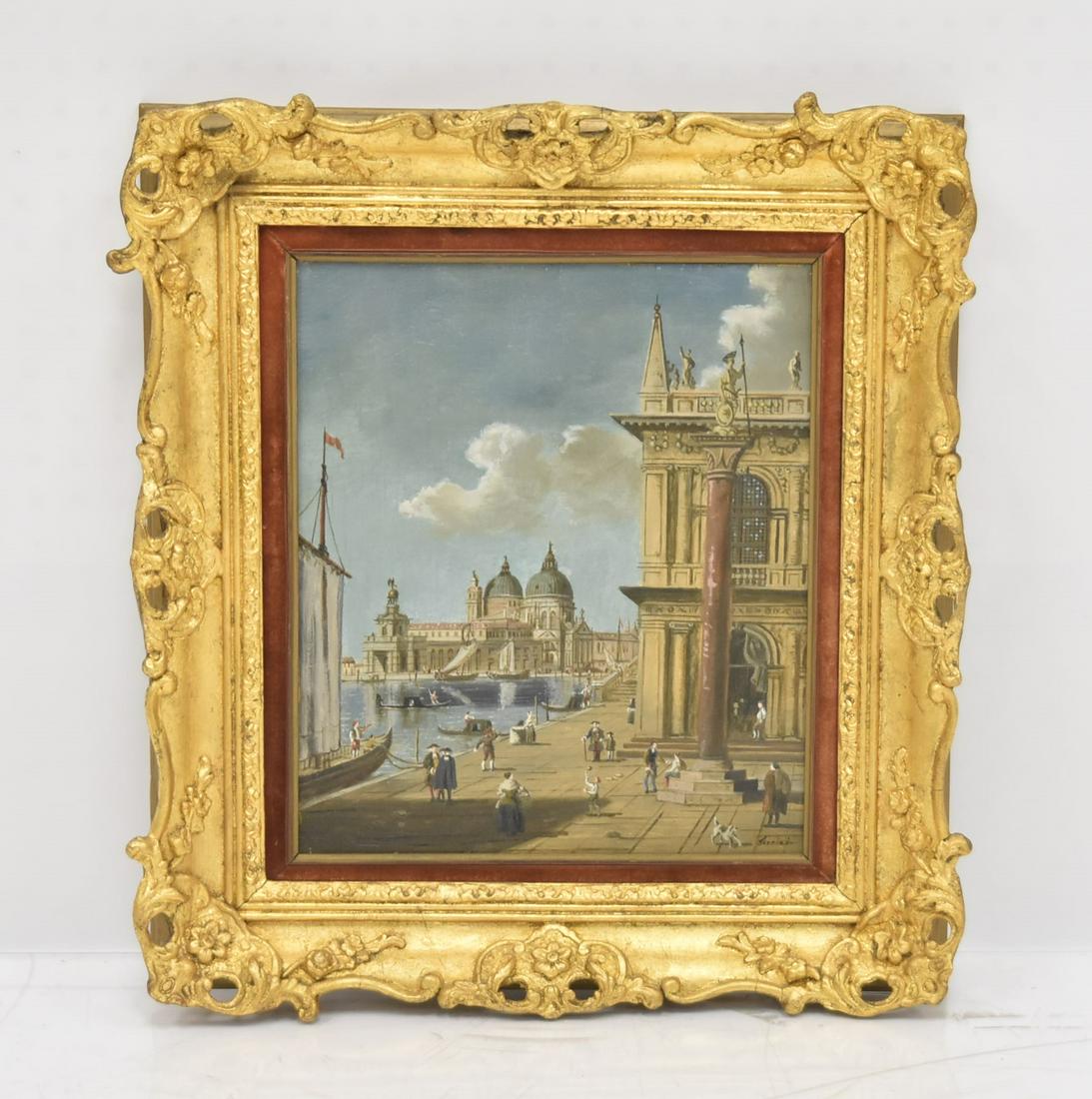 OIL ON PANEL VENICE CANAL SCENE (1 of 16)