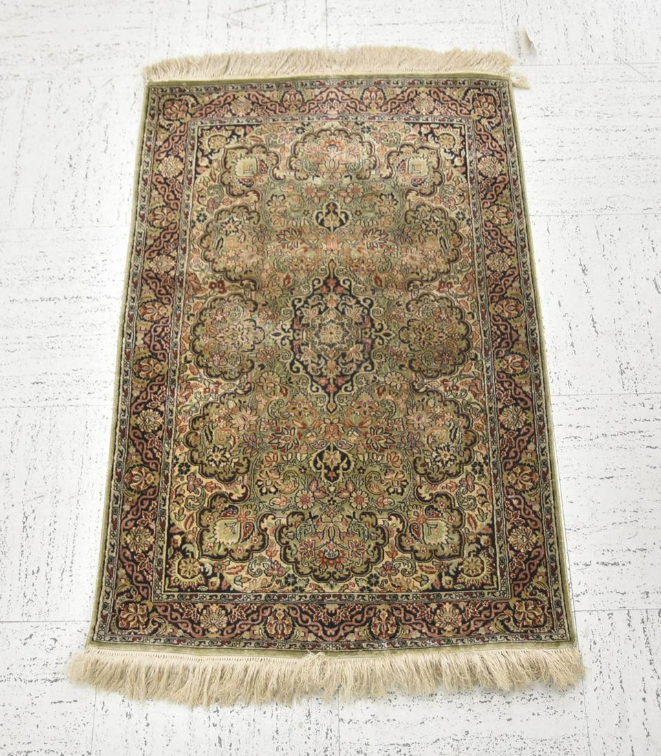 2' x 3' TURKISH ? SILK RUG (1 of 11)