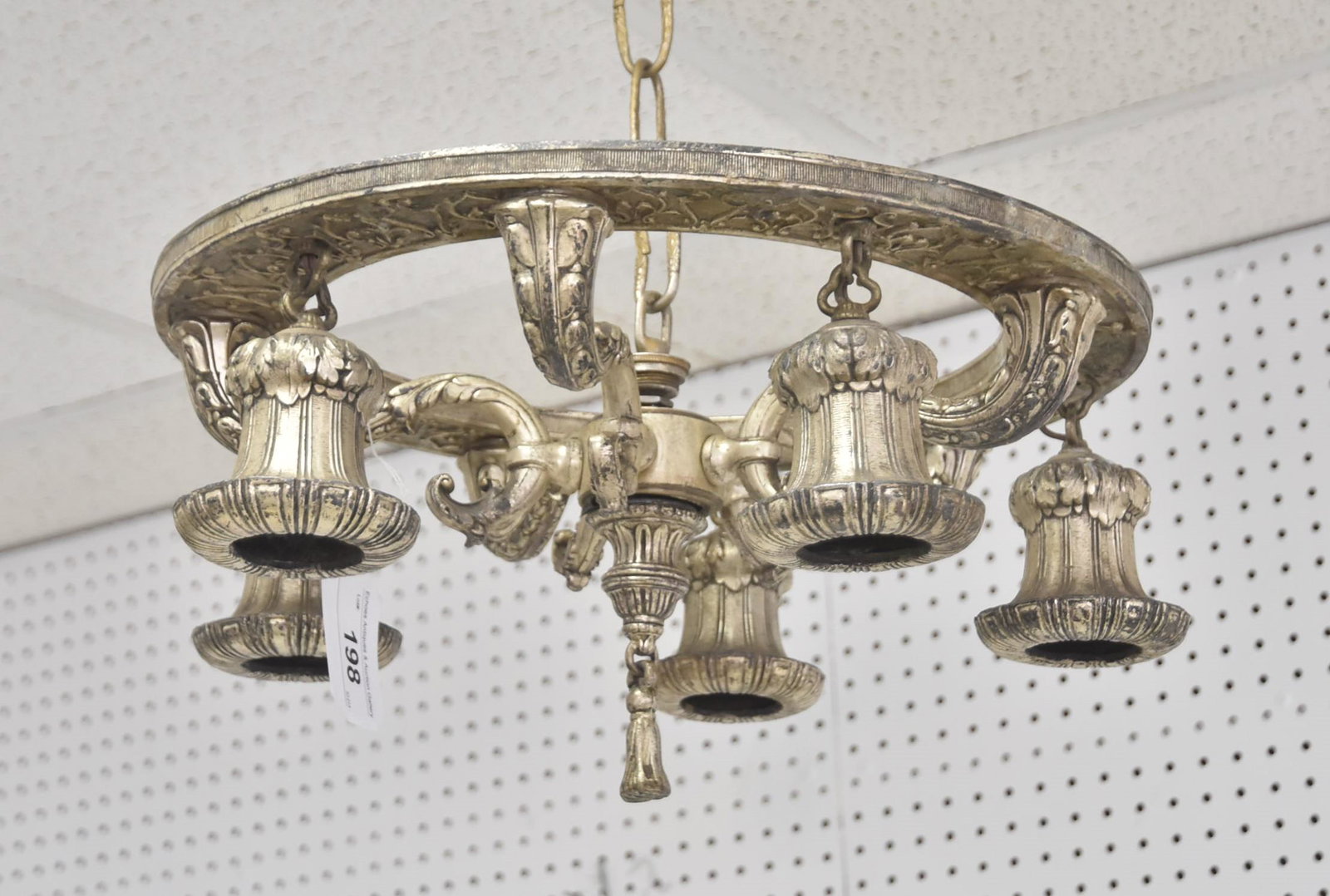 6-LIGHT SILVERED BRONZE FIXTURE (1 of 16)